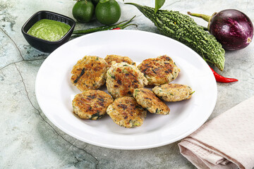 Indian style - chicken kebab with herbs