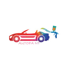auto car paint logo graphic vector illustration