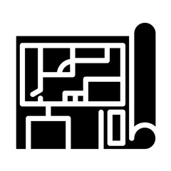 Blueprints vector icon style