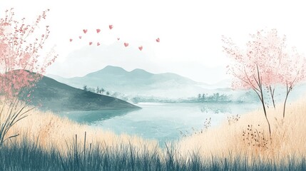 Pastel Dreams Unique Vector Postcard Vibrant Colors Whimsical Design Playful Aesthetic Inviting and Creative Atmosphere