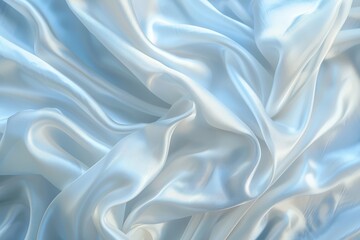 Obraz premium A white fabric with a pattern of waves, generative ai image