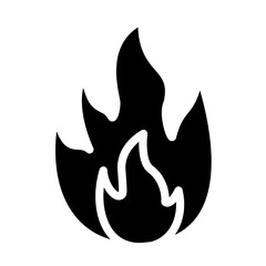 Flame vector icon style