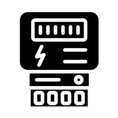 Energy Meter vector icon style