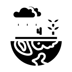 Ecosystem vector icon style