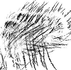 Rough black and white texture vector. Distressed overlay texture. Grunge background. Abstract textured effect. Vector Illustration. Black isolated on white background. EPS10.