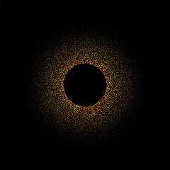 Red and Yellow glitter texture background. vector illustration. Eps 10