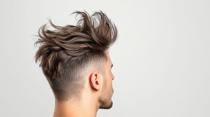 Fototapeta premium Stylish Haircut with Messy Textured Hair