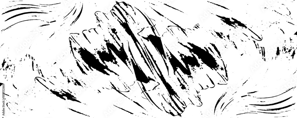 Poster rough black and white texture vector. distressed overlay texture. grunge background. abstract textur