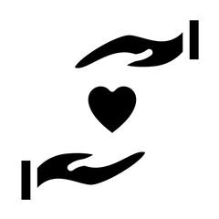 Care vector icon style