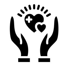Obraz premium Giving Hope vector icon style