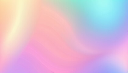 Obraz premium Pearl Holographic Gradient Background with Iridescent Pastel Colors