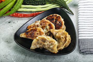 Japanese cuisine - traditional Gyoza dumplings