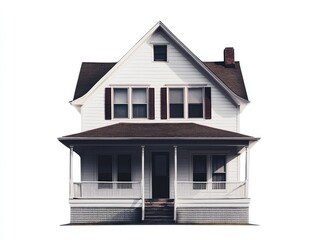 house isolated on white