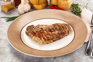 Grilled pork sirloin for dinner