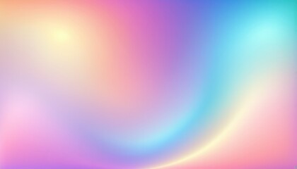 Gradient Pearl Background with Iridescent Hologram and Soft Multicolor Wallpaper