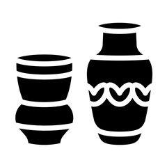 Ceramics vector icon style