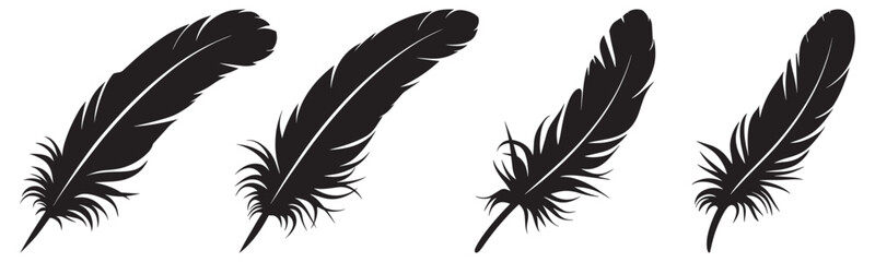 set of feathers
