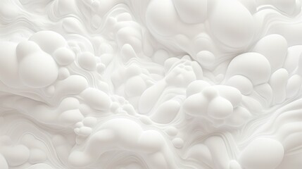 Delicate texture of white soap foam bubbles creating a soft and airy visual delight