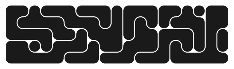 background with black liquid connected circle dots.metaballs pattern on white. abstarct geometric shapes collection Point movement flat icon	