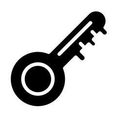 Key vector icon style