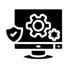 Security Audit vector icon style