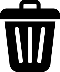 Trash bin Garbage icon in flat. vector for apps or web trash dustbin sign icon isolated on transparent background elements Waste Disposal, Waste Management, Landfill, Can, Dumping, Dumpster