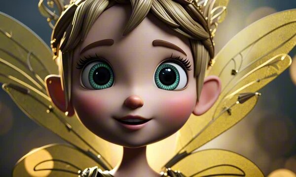 3d fairy cartoon character mascot digital art