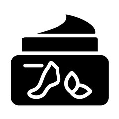 Foot cream vector icon style