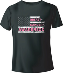 Breast Cancer Awareness Typography Vector T-Shirt