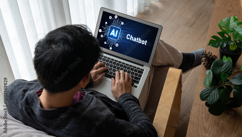 Poster generative ai virtual assistant tools for prompt engineer and user for ease of engage artificial int