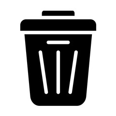 Trash bin vector icon style