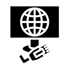 internet vector icon style