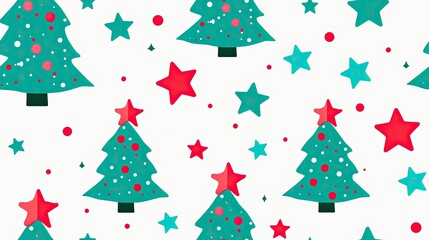 Cute Christmas tree pattern