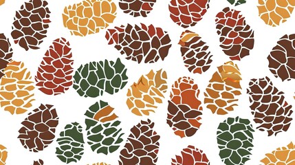 Repeating pine cone pattern