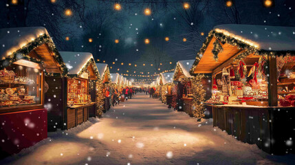 Le march&eacute; de no&euml;l
