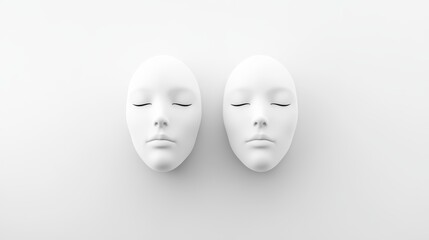 A 3D rendering of a female face with subtle lifting lines along the chin, cheeks, and neck, symbolizing the benefits of face contour correction.