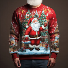 Christmas mood - ugly xmas sweater collectoin - santa claus, grinch, reindeer, snow