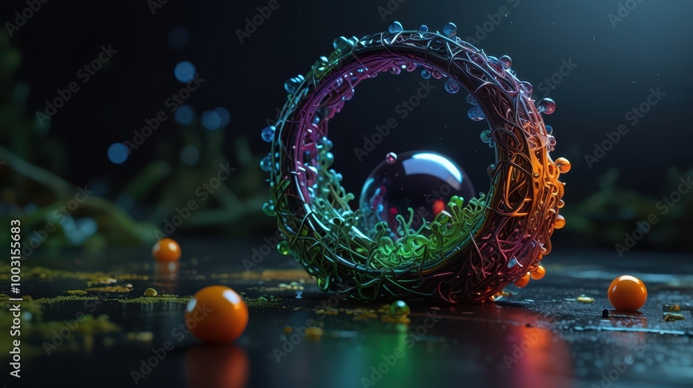 Poster exploring quantum entanglement and its eerie implications in modern physics