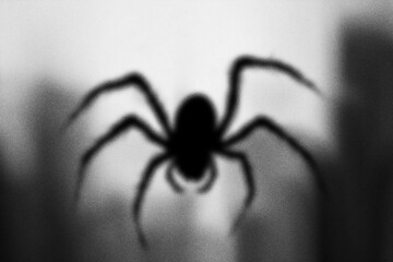 Spider Halloween scary horror background.