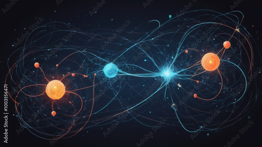 Poster Understanding Quantum Entanglement Through Visual Representation and Scientific Concepts