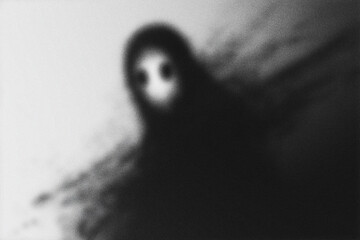 Halloween ghost monster illustration background.
