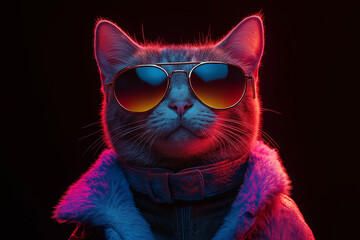Naklejka premium Le cyber chat