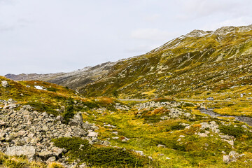 Flüela, Flüelapass, Alpen, Passhöhe, Passstrasse, Bergstrasse, Steinschlag, Felsen, Wanderweg,...