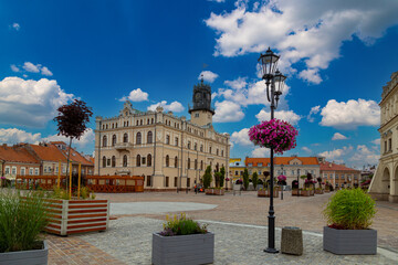 Medieval  historical center in Jaroslaw city, Poland.