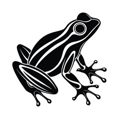 Frog silhouette vector