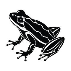 Frog silhouette vector