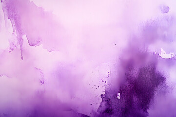 Abstract art purple watercolor stains background on watercolor paper textured for design templates invitation card