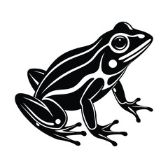 Frog silhouette vector