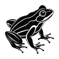 Frog silhouette vector