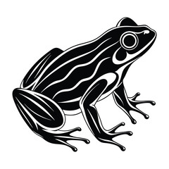 Frog silhouette vector